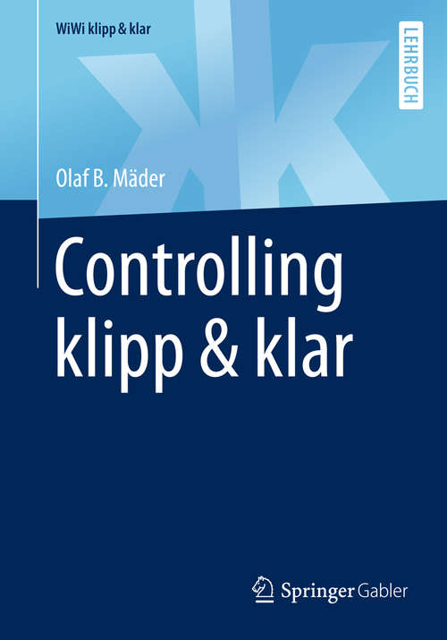 Book cover of Controlling klipp & klar