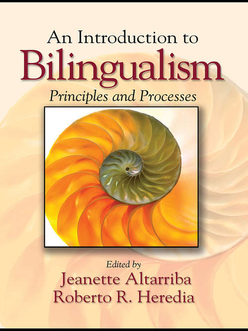 Book cover of An Introduction to Bilingualism: Principles and Processes