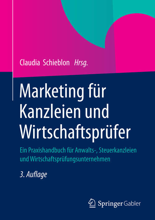 Book cover of Marketing  für Kanzleien und Wirtschaftsprüfer
