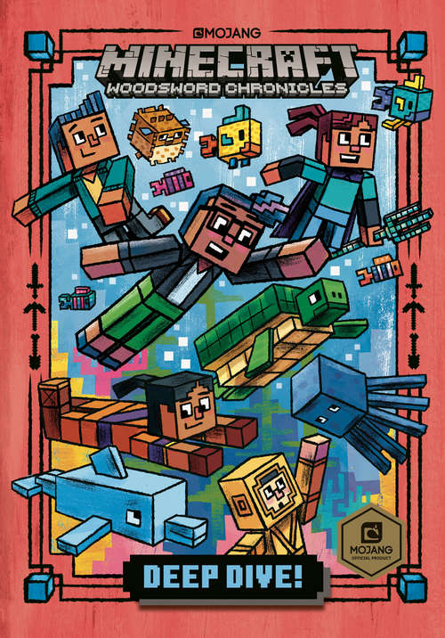 Book cover of Deep Dive!: Minecraft Woodsword Chronicles 3 (A Stepping Stone Book(TM) #3)