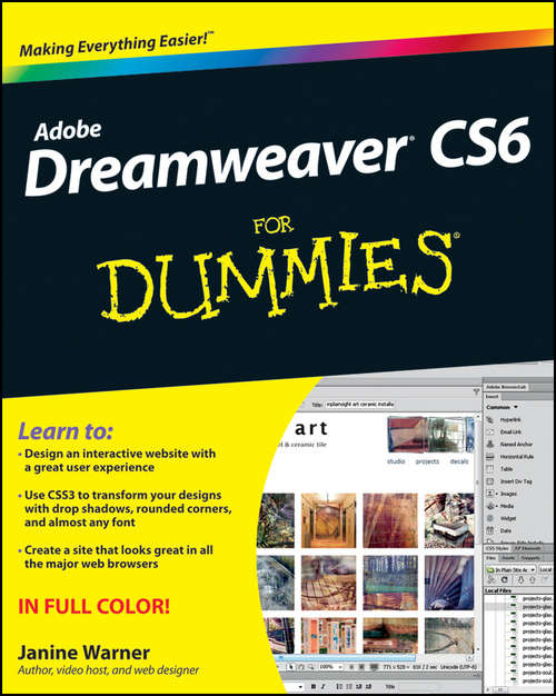 Book cover of Dreamweaver CS6 For Dummies