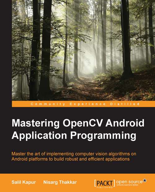 Book cover of Mastering OpenCV Android Application Programming