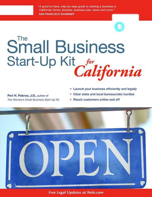 Book cover of Small Business Start-Up Kit for California, The
