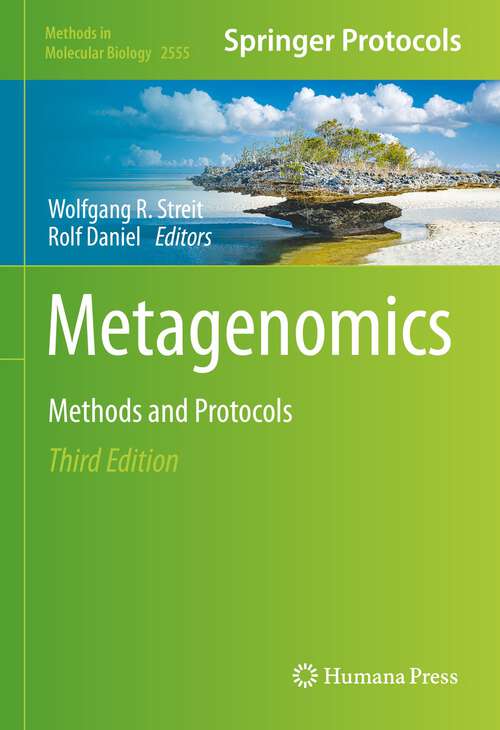 Book cover of Metagenomics: Methods and Protocols (3rd ed. 2023) (Methods in Molecular Biology #2555)