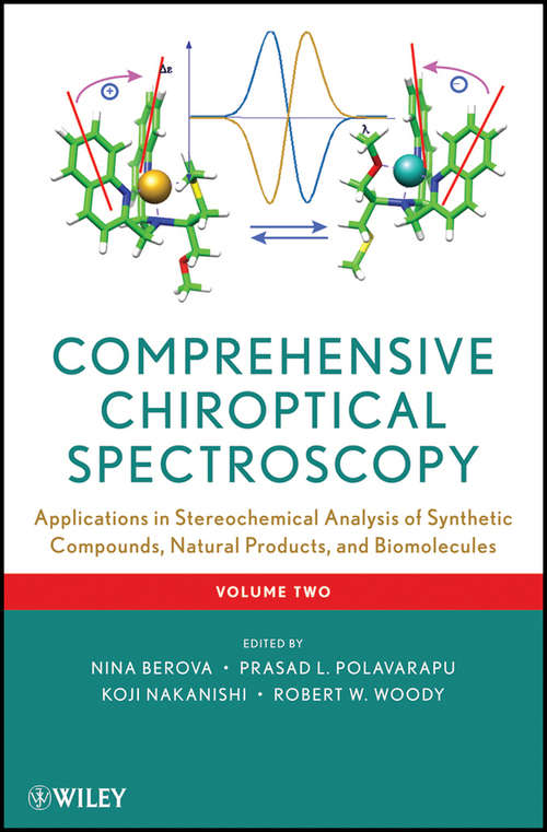 Book cover of Comprehensive Chiroptical Spectroscopy, Applications in Stereochemical Analysis of Synthetic Compounds, Natural Products, and Biomolecules
