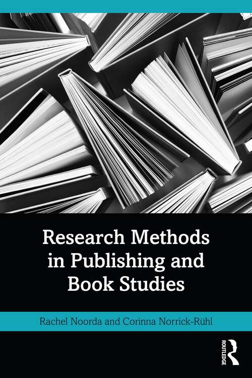 Book cover of Research Methods in Publishing and Book Studies (1)