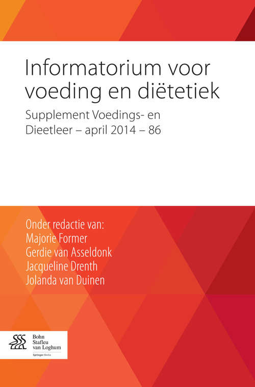 Book cover of Informatorium voor Voeding en Diëtetiek - Supplement 86