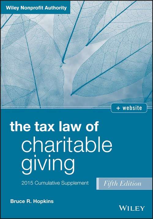 Book cover of Charitable Giving 2015 Supplement