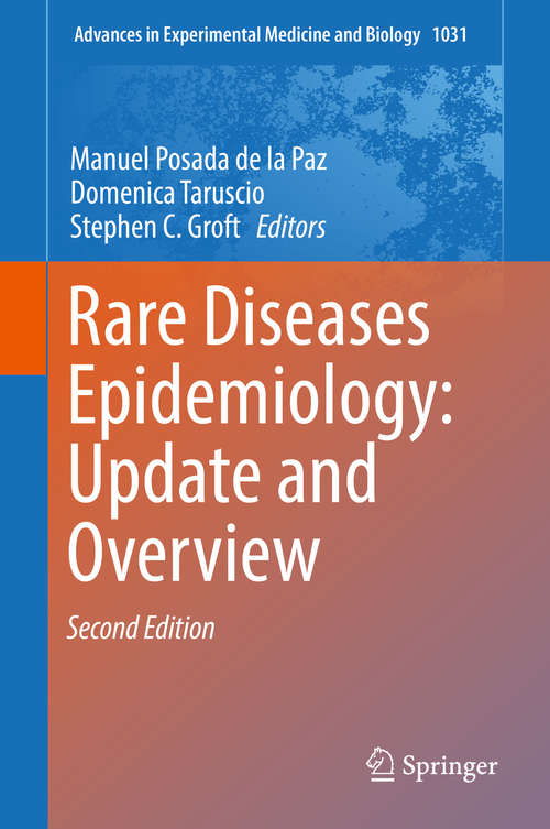 Book cover of Rare Diseases Epidemiology: Update and Overview