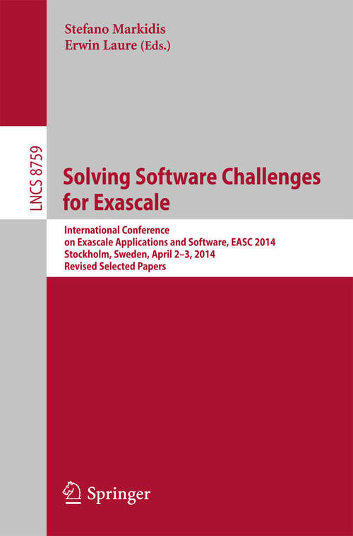 Book cover of Solving Software Challenges for Exascale