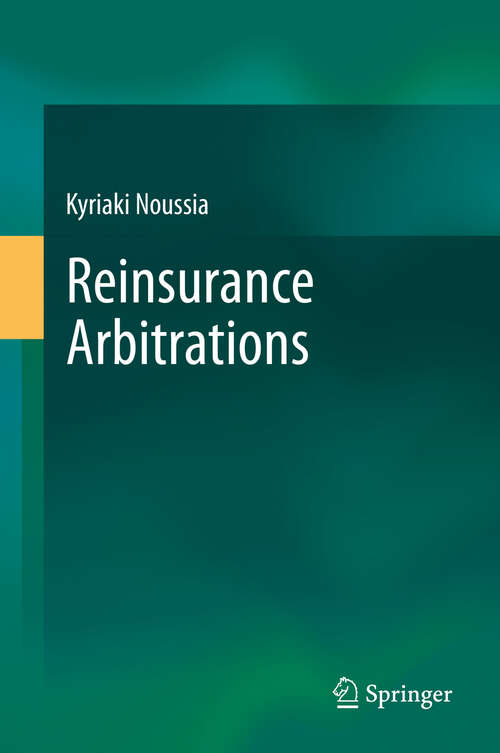 Book cover of Reinsurance Arbitrations