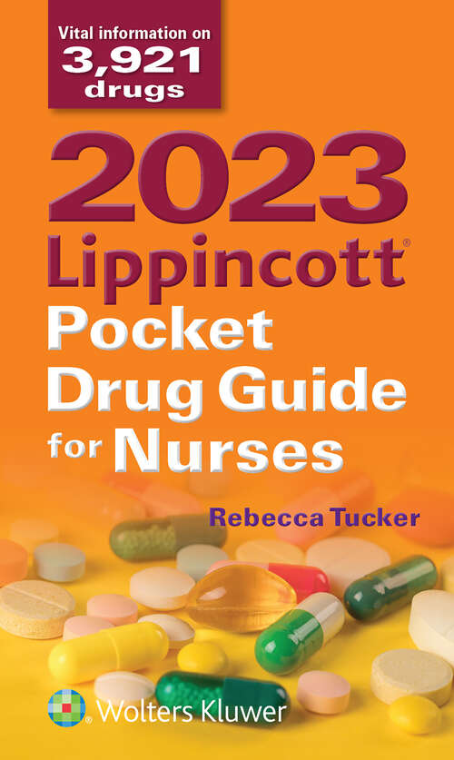 Book cover of 2023 Lippincott Pocket Drug Guide for Nurses