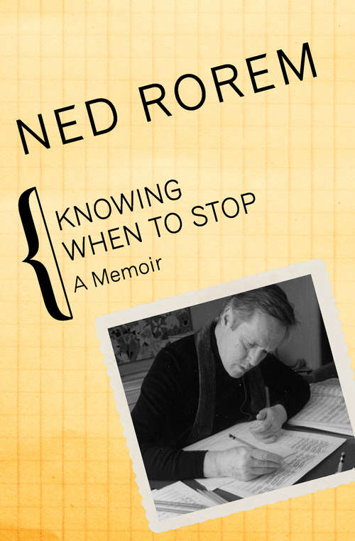 Book cover of Knowing When to Stop: A Memoir