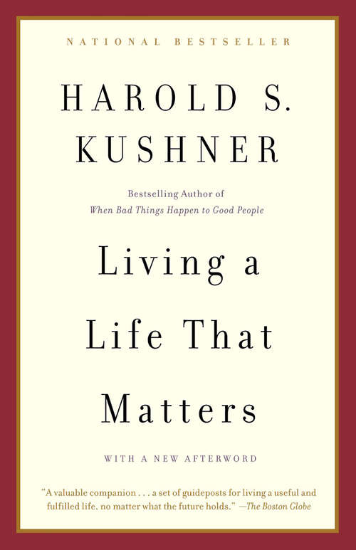 Book cover of Living a Life that Matters