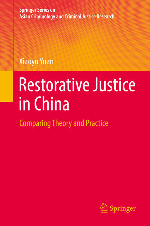 Book cover of Restorative Justice in China