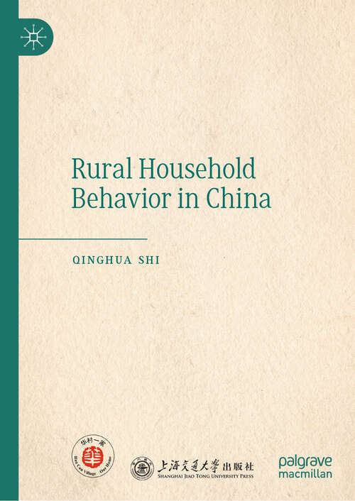 Book cover of Rural Household Behavior in China