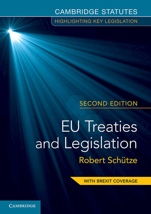 Book cover of EU Treaties and Legislation