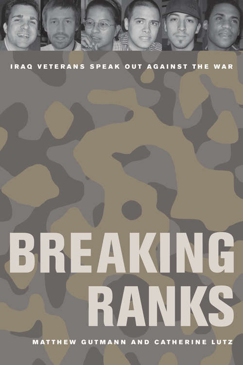 Book cover of Breaking Ranks: Iraq Veterans Speak Out Against the War