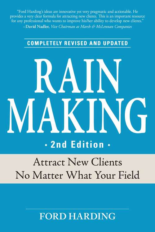 Book cover of RAIN MAKING 2nd Edition
