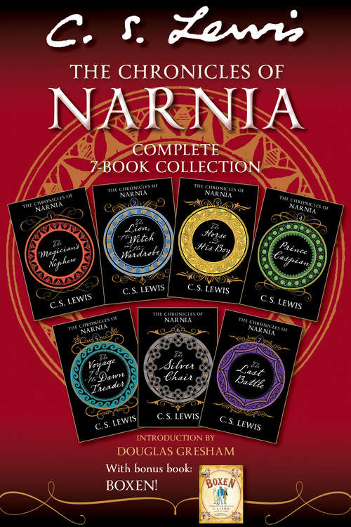 Book cover of The Chronicles of Narnia Complete 7-Book Collection: with Bonus Book: Boxen (The Chronicles of Narnia: 1 - 7)