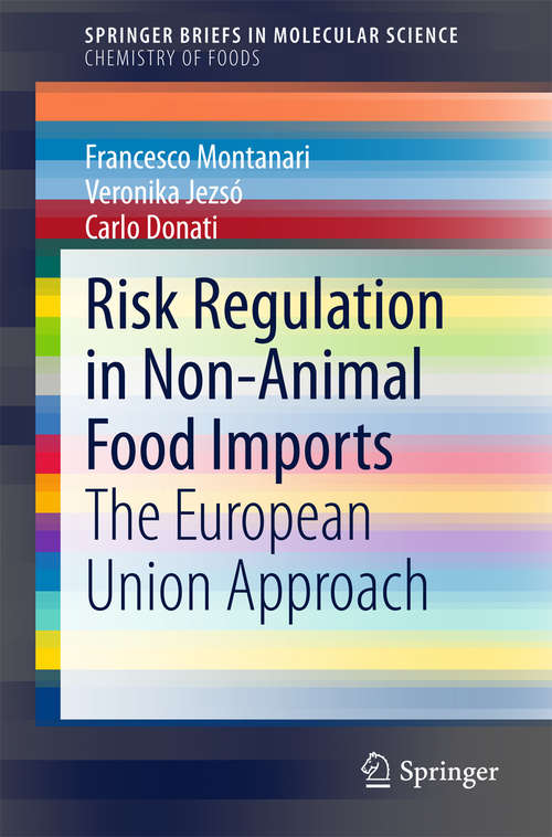 Book cover of Risk Regulation in Non-Animal Food Imports