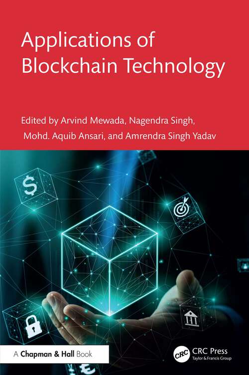 Book cover of Applications of Blockchain Technology (1)