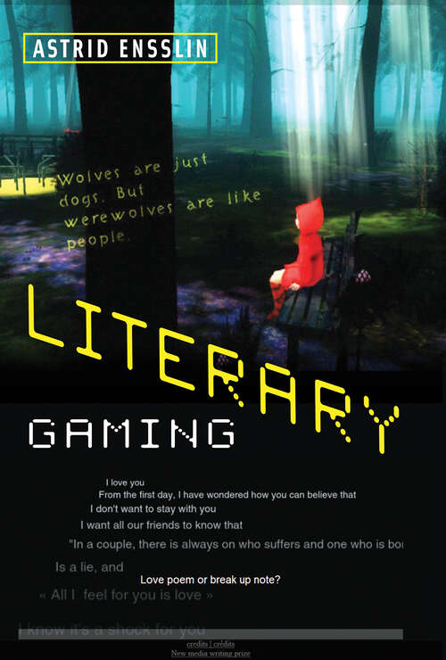 Book cover of Literary Gaming (The\mit Press Ser.)