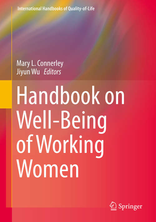 Book cover of Handbook on Well-Being of Working Women