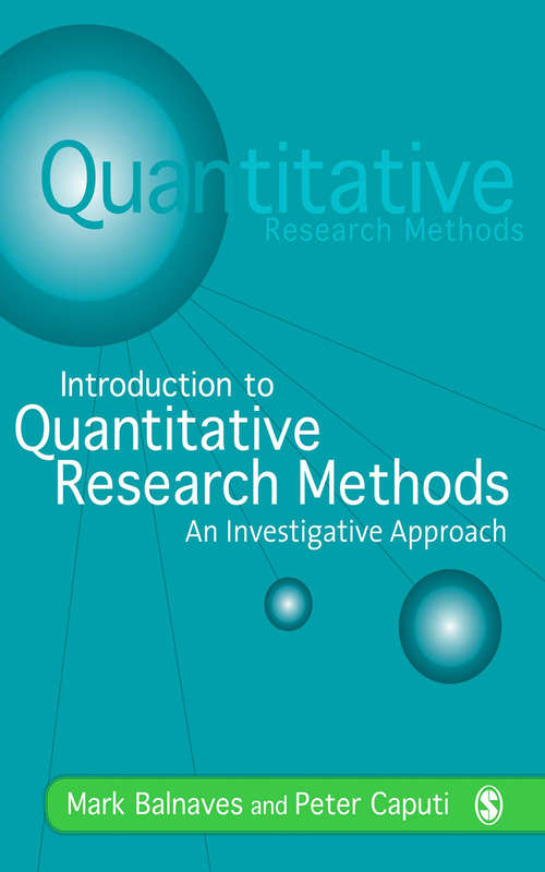 Book cover of Introduction to Quantitative Research Methods