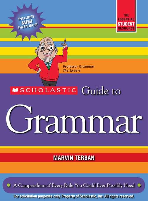 Book cover of Scholastic Guide to Grammar