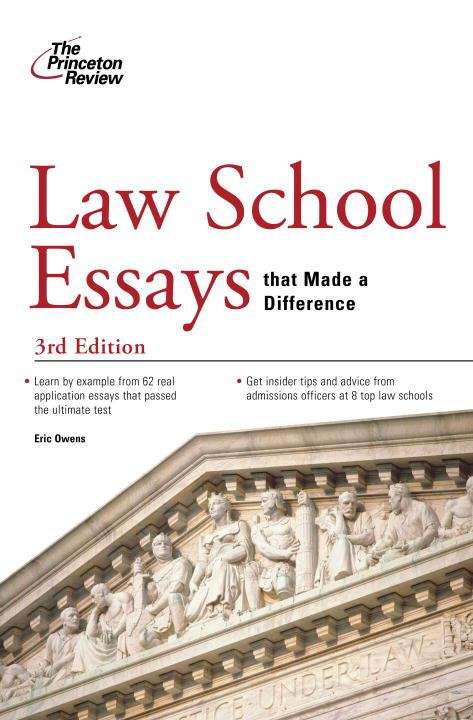 Book cover of Law School Essays That Made a Difference