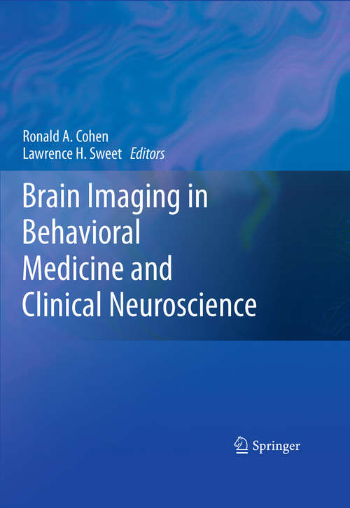 Book cover of Brain Imaging in Behavioral Medicine and Clinical Neuroscience