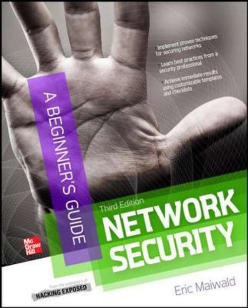 Book cover of Network Security: A Beginner's Guide (Third Edition)