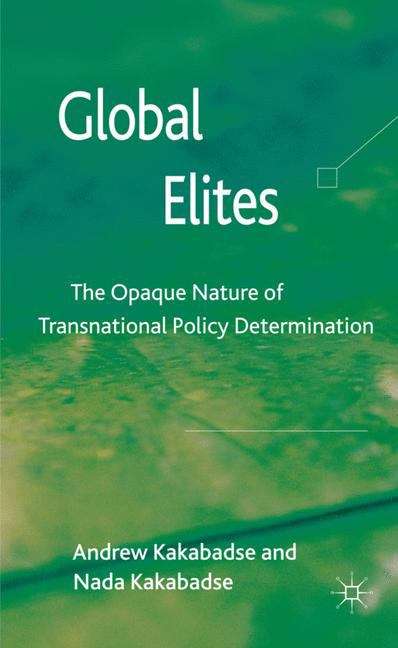 Book cover of Global Elites