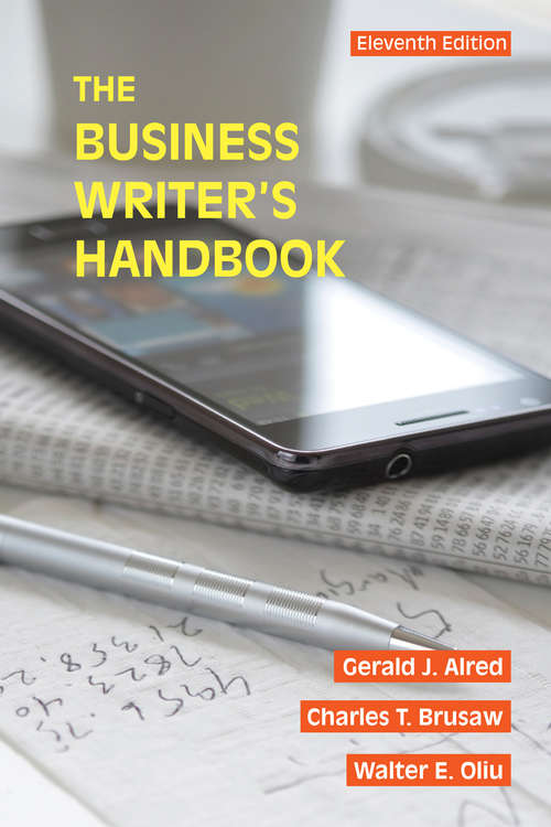 Book cover of The Business Writer’s Handbook 11E