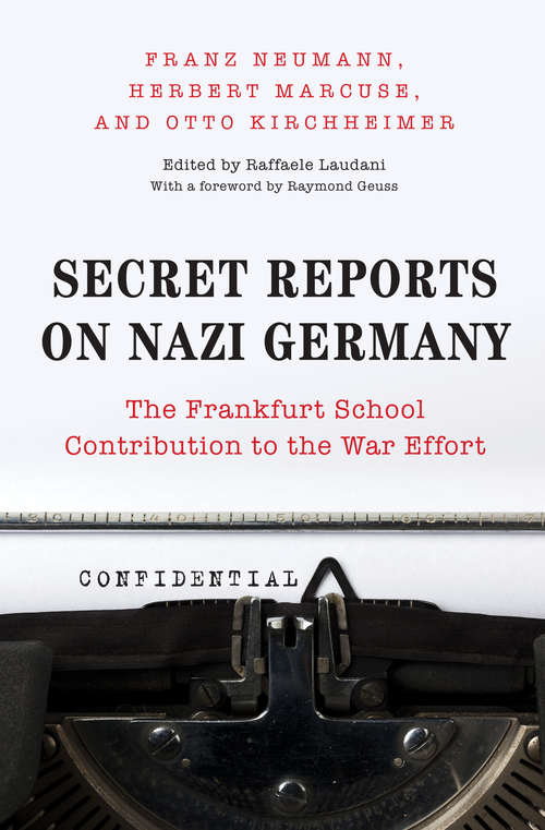 Book cover of Secret Reports on Nazi Germany