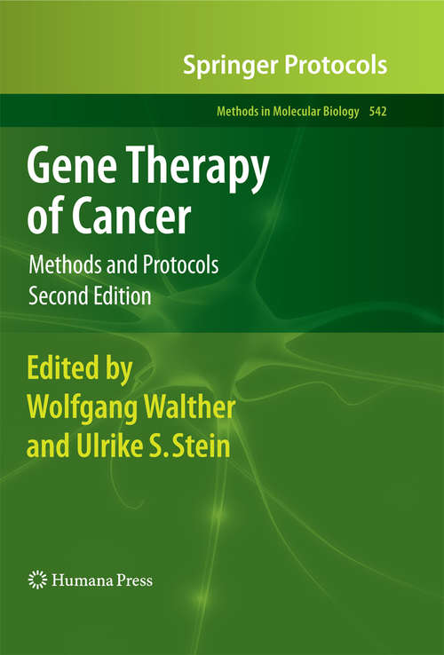 Book cover of Gene Therapy of Cancer