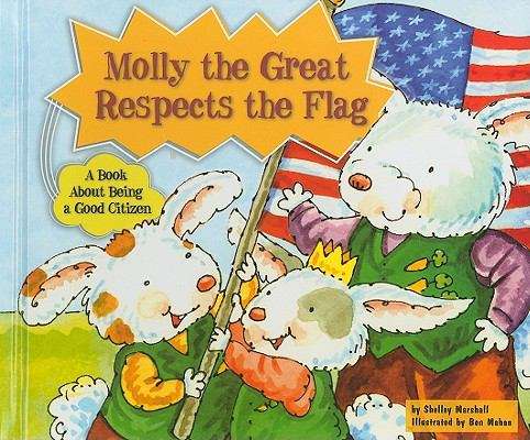 Molly the Great Respects the Flag