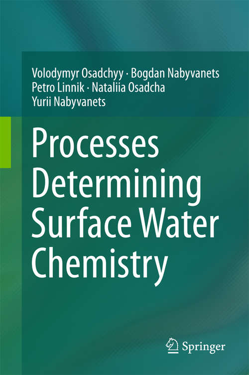 Book cover of Processes Determining Surface Water Chemistry