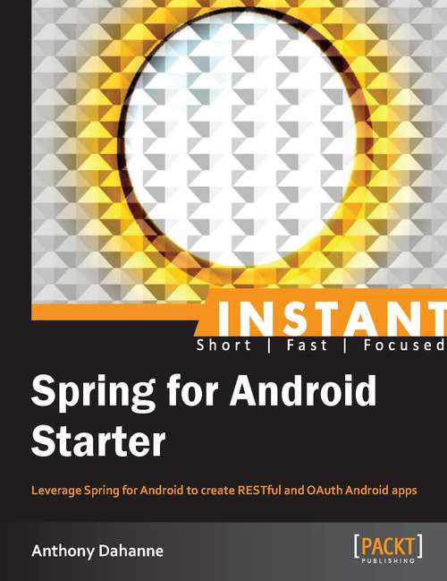 Book cover of Instant Spring for Android Starter