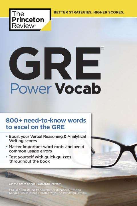 Book cover of The Princeton Review: GRE Power Vocab