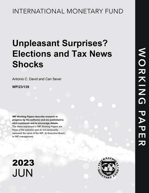 Book cover of Unpleasant Surprises? Elections and Tax News Shocks