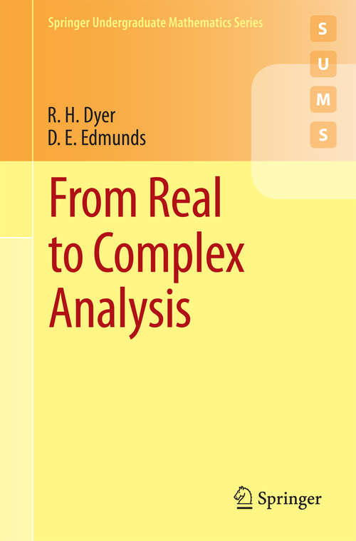 Book cover of From Real to Complex Analysis