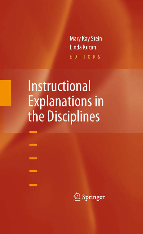 Book cover of Instructional Explanations in the Disciplines