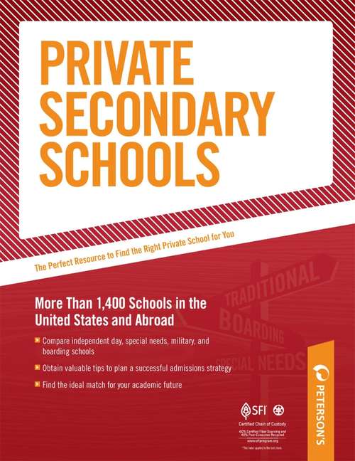 Book cover of Private Secondary Schools: Junior Boarding Schools