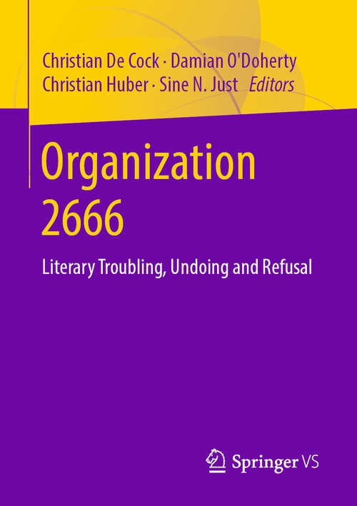 Organization 2666: Literary Troubling, Undoing and Refusal