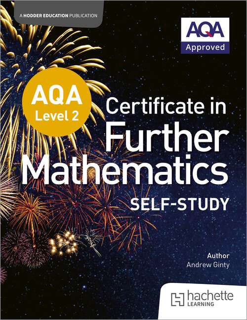 Book cover of AQA Level 2 Certificate in Further Mathematics (1st edition) Self-Study eBook