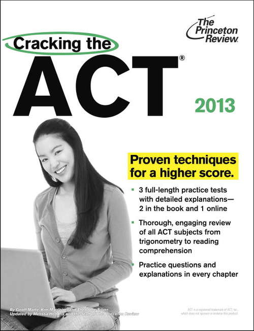 Book cover of Cracking the ACT, 2012 Edition