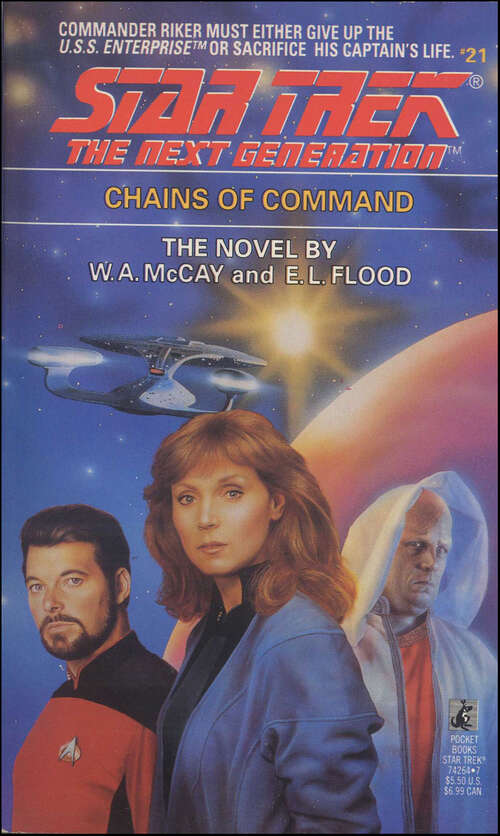 Book cover of Chains of Command (Star Trek)