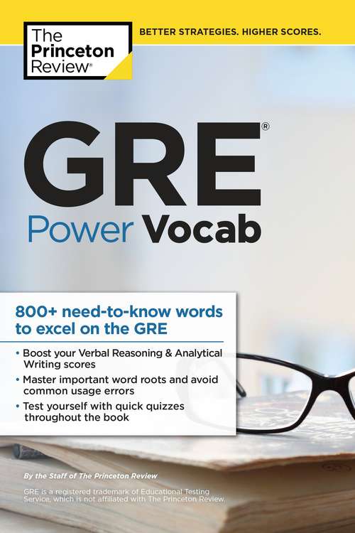 Book cover of GRE Power Vocab